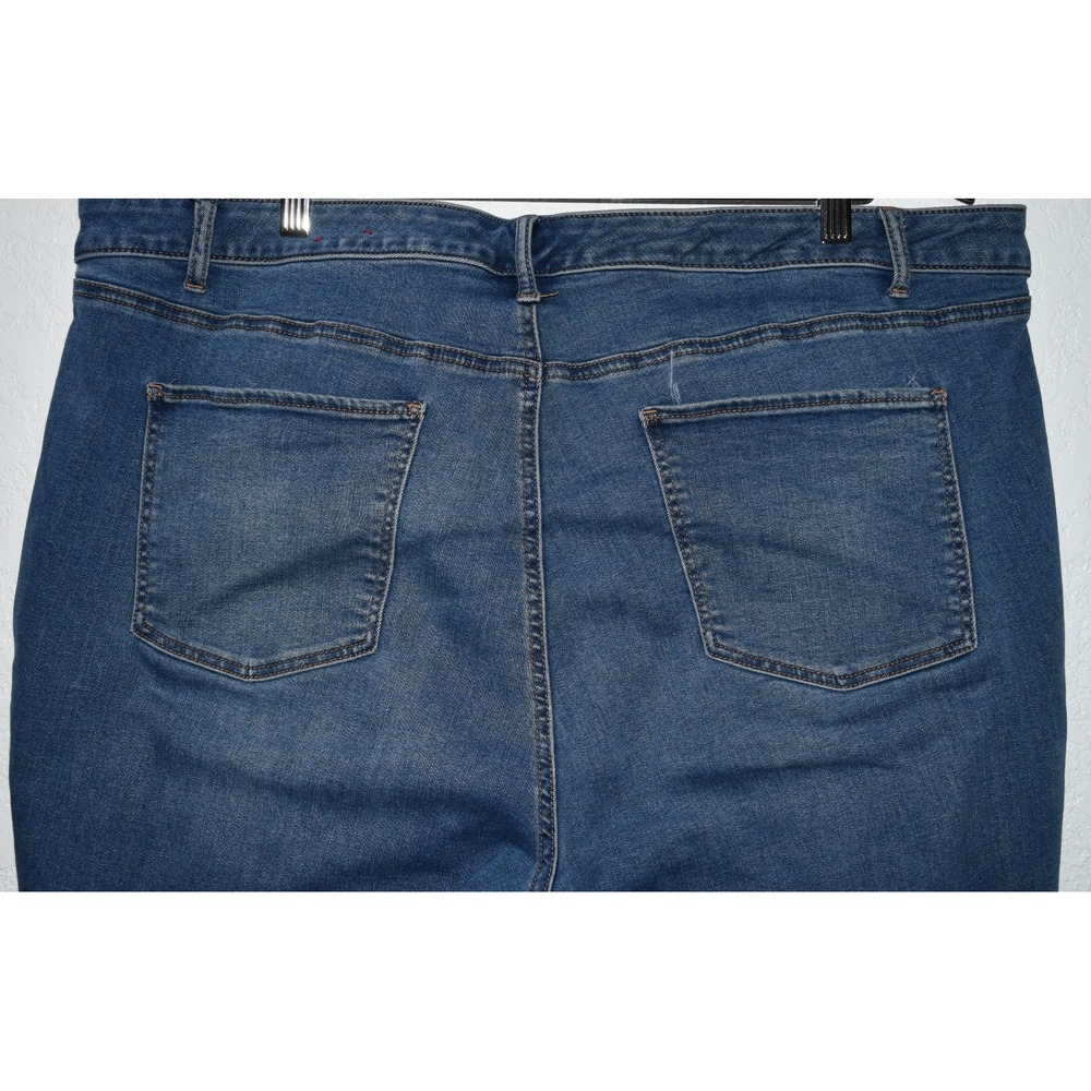 Talbots 22WP Flawless Five-Pocket Straight Leg Jeans Comfy Stretch Blue 5-Pkt - Picture 10 of 16